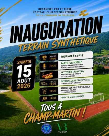 Inauguration du terrain synthétique